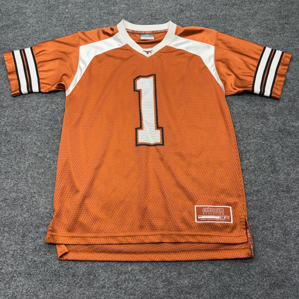 Colosseum Texas Longhorns Youth XL Jersey Burnt Orange Football 1 NCAA Women XS